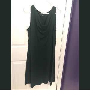 Lands’ End Drape Neck A-Line Dress